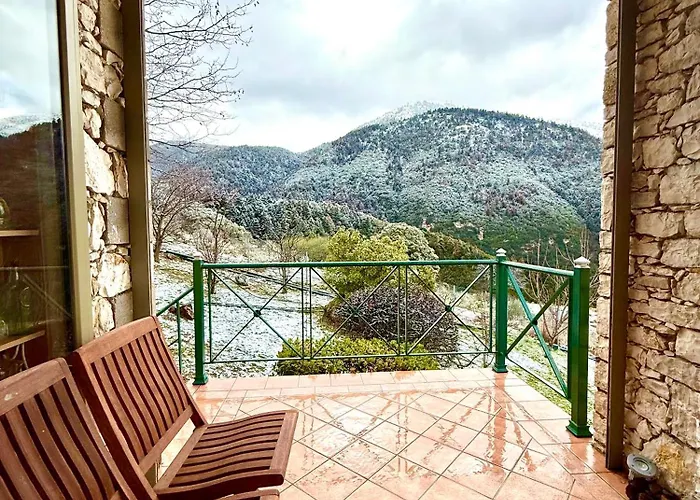 Nano With Fireplace And Next The Centre Villa Kalavryta